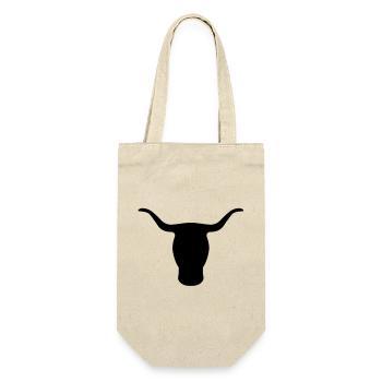 tête bull - Sac à bouteille - nature - Devant