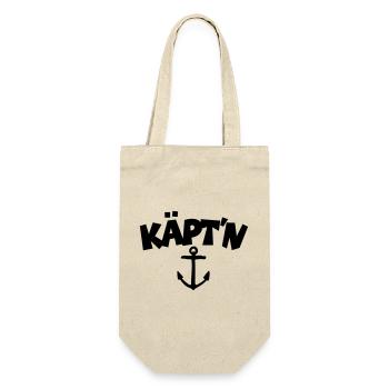 Captain anchor (EU) - Gift Bag for Bottles - nature - Front