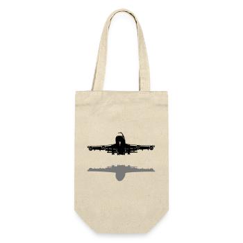 747 - Geschenkbeutel für Flaschen - Natur - Vorne