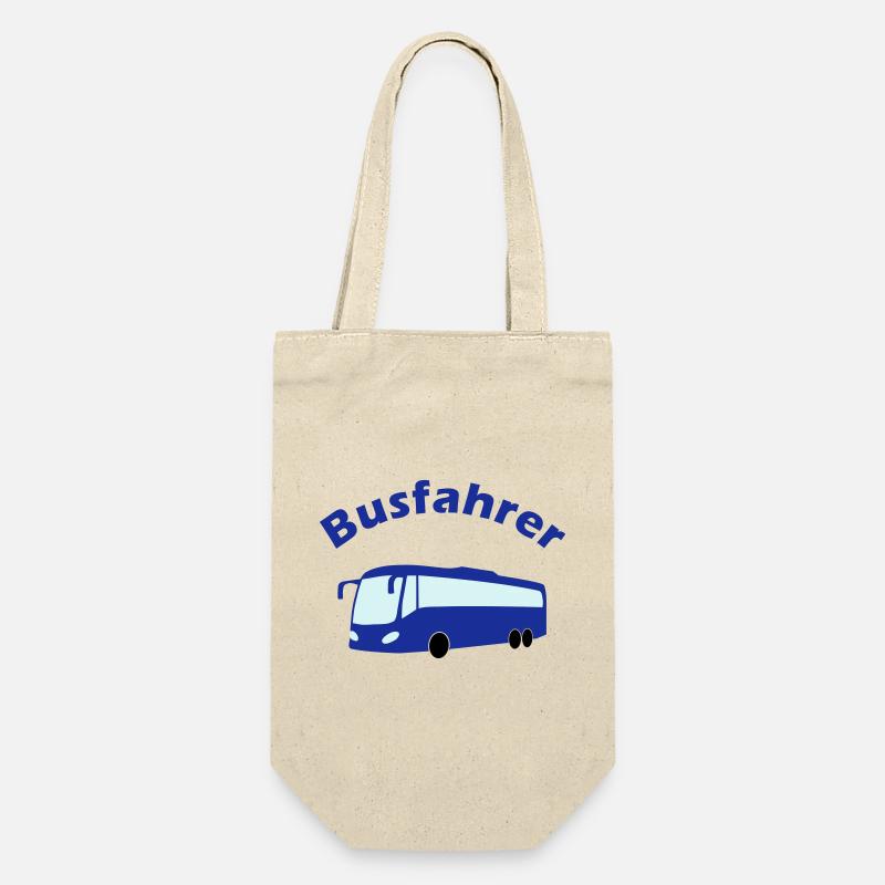 Busfahrer Design - Geschenkbeutel für Flaschen - Natur