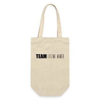 spass team lifetime member mitglied freunde gruppe - Sac à bouteille - nature - Devant