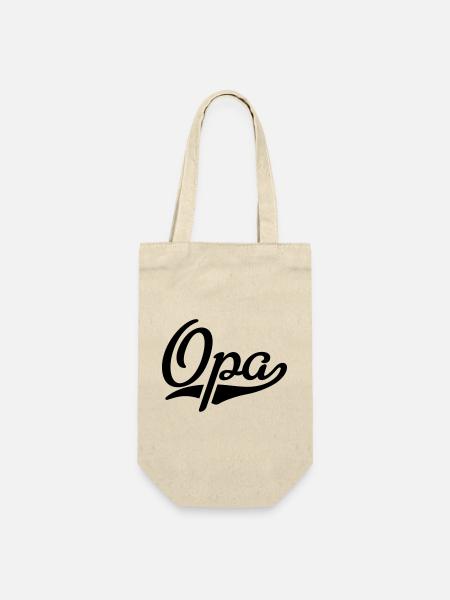 Opa - Geschenkbeutel für Flaschen - Natur