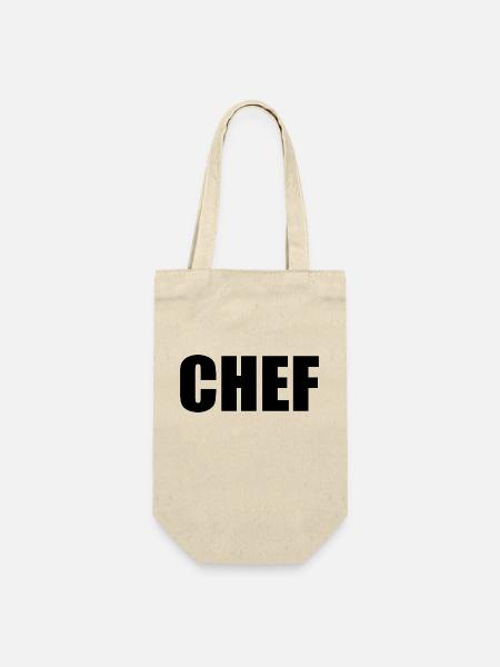 Chef - Geschenkbeutel für Flaschen - Natur