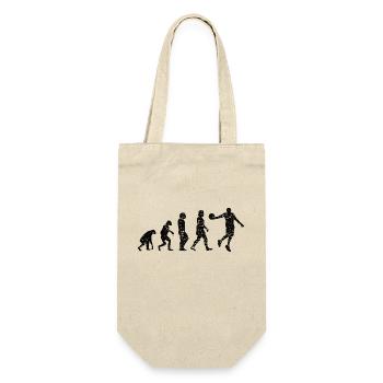 Basketballteam Basketballspieler Basketball - Geschenkbeutel für Flaschen - Natur - Vorne