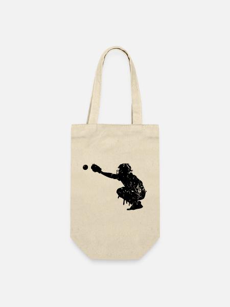 Baseball - Geschenkbeutel für Flaschen - Natur