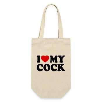 I love my cock - Gift Bag for Bottles - nature - Front