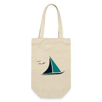 Voilier, Mouettes,Mer, Voile - Sac à bouteille - nature - Devant