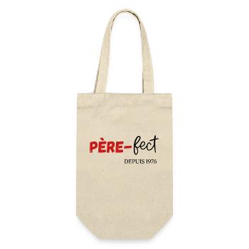 Père fect Depuis 1976 - Sac à bouteille - nature - Devant