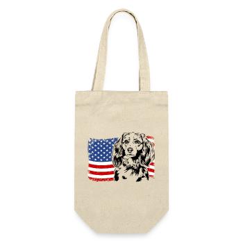 Nederlandse Kooikerhondje Amerika Flag Dogs - Sac à bouteille - nature - Devant