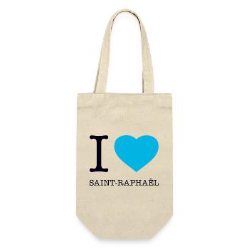 I LOVE SAINT-RAPHAEL - Geschenkbeutel für Flaschen - Natur - Vorne