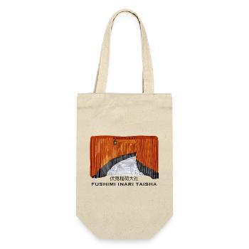 Japan, Kyoto, Fushimi Inari Taisha Torii Drawing - Gift Bag for Bottles - nature - Front