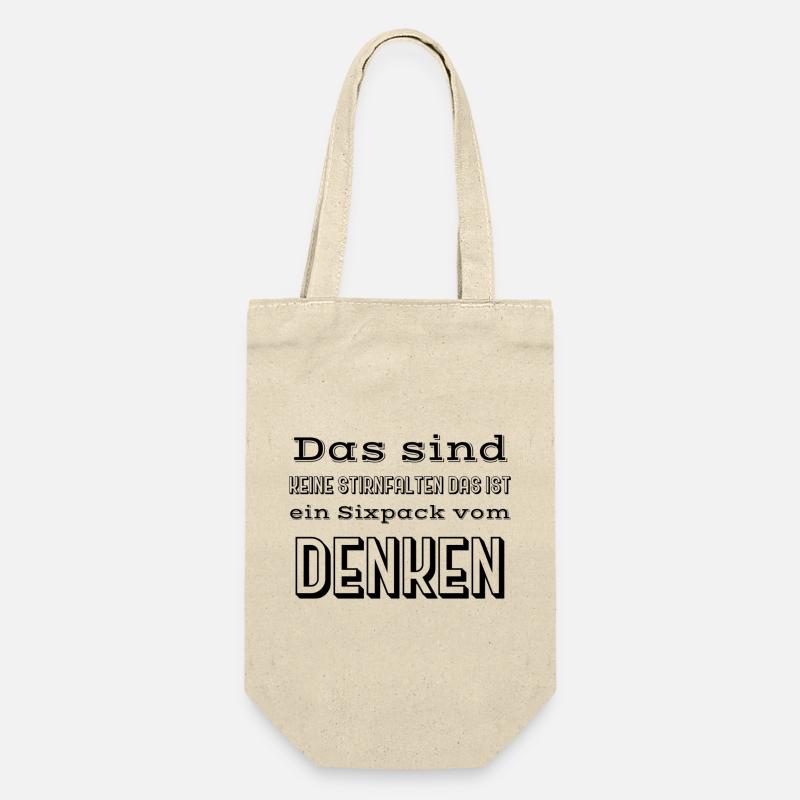 witzige sprüche - Geschenkbeutel für Flaschen - Natur