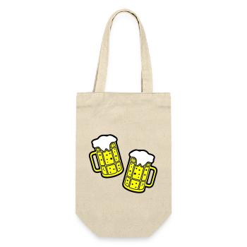 Beer Symbol Booze - Gift Bag for Bottles - nature - Front