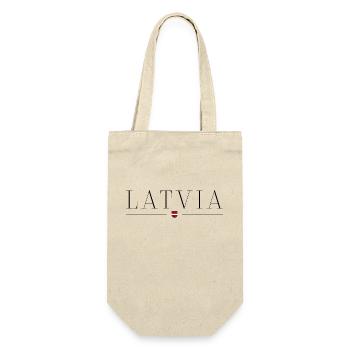 Latvia T-Shirt: Elegance, Nature, Culture - Gift Bag for Bottles - nature - Front