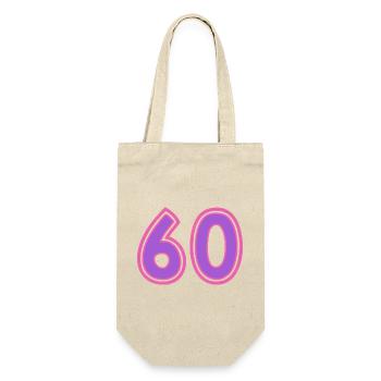 60 - Geschenkbeutel für Flaschen - Natur - Vorne