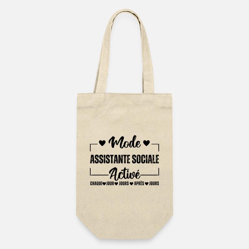 Mode assistante sociale activé humour cadeau - Sac à bouteille - nature