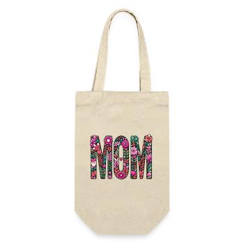 Mama - Geschenkbeutel für Flaschen - Natur - Vorne