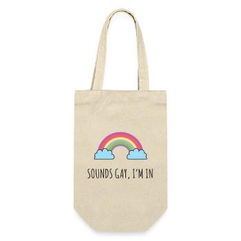 LGBT Pride Month - Sounds Gay, I'm in - Gift Bag for Bottles - nature - Front