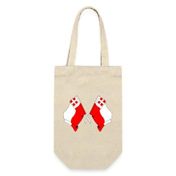 Two flags of the province of Utrecht - Gift Bag for Bottles - nature - Front
