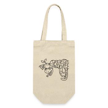Snake Kawaii coloring page hand-illustrated - Gift Bag for Bottles - nature - Front