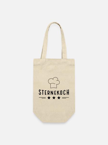 Lustige Geschenke für den Sternekoch - Geschenkbeutel für Flaschen - Natur