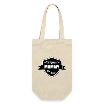 The Best Mom - Mother's Day - Gift Bag for Bottles - nature - Front