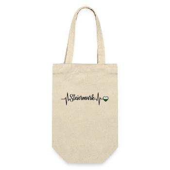 Styria Pulse Heart Line - Gift Bag for Bottles - nature - Front