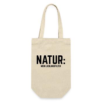 Natur: Mein Lieblingsfilter - Geschenkbeutel für Flaschen - Natur - Vorne