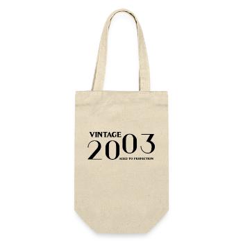 Vintage 2003 aged to perfection - Gift Bag for Bottles - nature - Front
