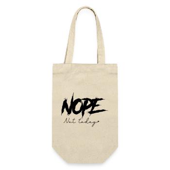 Nope - Not Today - Geschenkbeutel für Flaschen - Natur - Vorne
