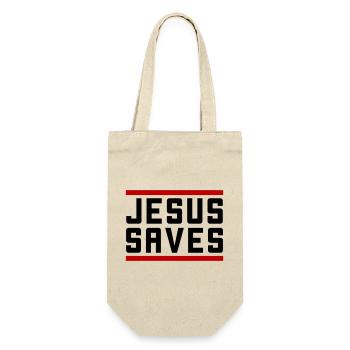 Jésus sauve d’une manière chrétienne - Sac à bouteille - nature - Devant