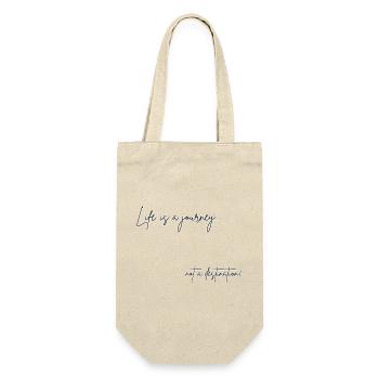 Life Journey Not Destination – Motivational Design - Gift Bag for Bottles - nature - Front