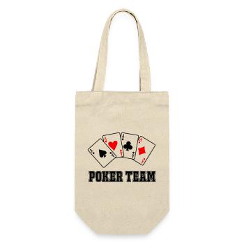 Poker Team - Gift Bag for Bottles - nature - Front
