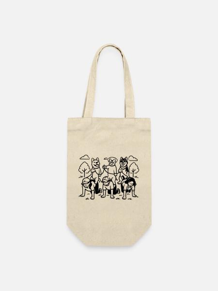 Gassi Gehen Dog Edition dog rules - Geschenkbeutel für Flaschen - Natur