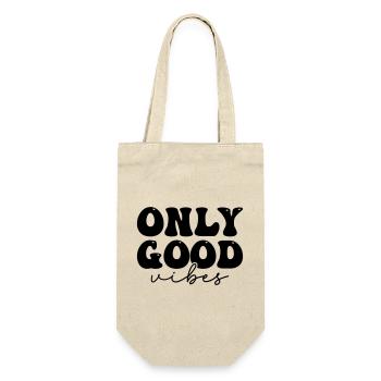 Positives Statement Design  - Geschenkbeutel für Flaschen - Natur - Vorne