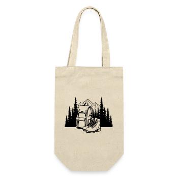 Absolute black, where it all begins - Gift Bag for Bottles - nature - Front
