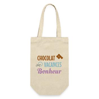 Chocolat Vacances Bonheur - Sac à bouteille - nature - Devant