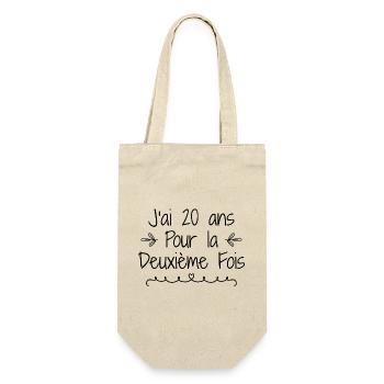 J'ai 20 ans deuxième fois - Sac à bouteille - nature - Devant