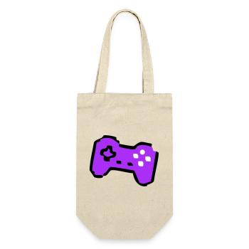 Weird Retro Controller Gamer - Gift Bag for Bottles - nature - Front