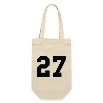 27 - Geschenkbeutel für Flaschen - Natur - Vorne