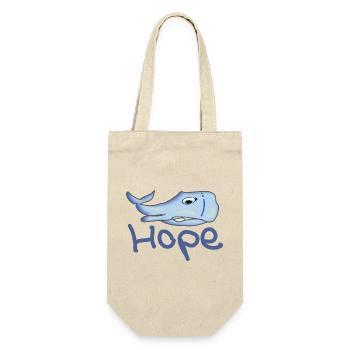 Hope the sick whale humpback whale as cartoon - Gift Bag for Bottles - nature - Front