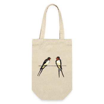 Swallows - Gift Bag for Bottles - nature - Front