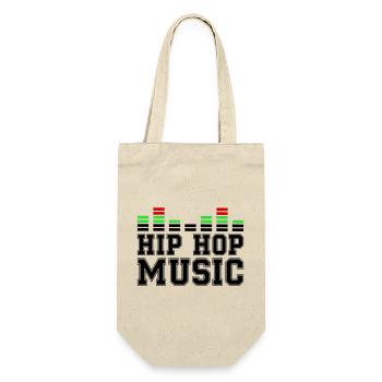 Hip Hop Music - Geschenkbeutel für Flaschen - Natur - Vorne