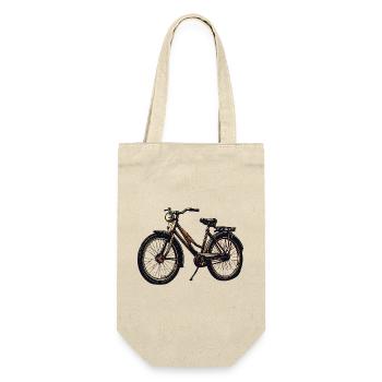 Silhouette de vélo vintage - Sac à bouteille - nature - Devant