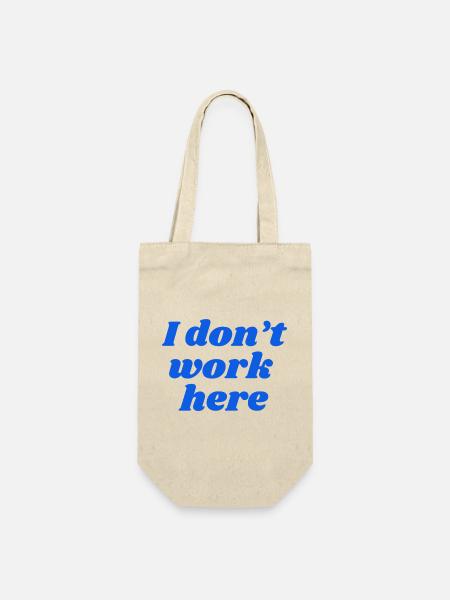 I don't work here - Geschenkbeutel für Flaschen - Natur