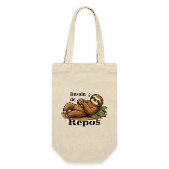 Paresseux Détendu Sur Feuilles - Sac à bouteille - nature - Devant