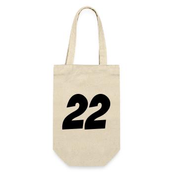 22- - Geschenkbeutel für Flaschen - Natur - Vorne