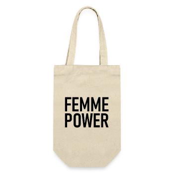 femme Power - Woman - Women - Women's Power - Women - Gift Bag for Bottles - nature - Front