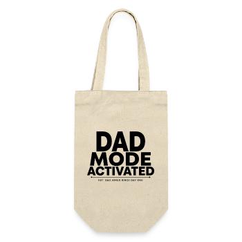 Papa-Modus aktiviert - Geschenkbeutel für Flaschen - Natur - Vorne