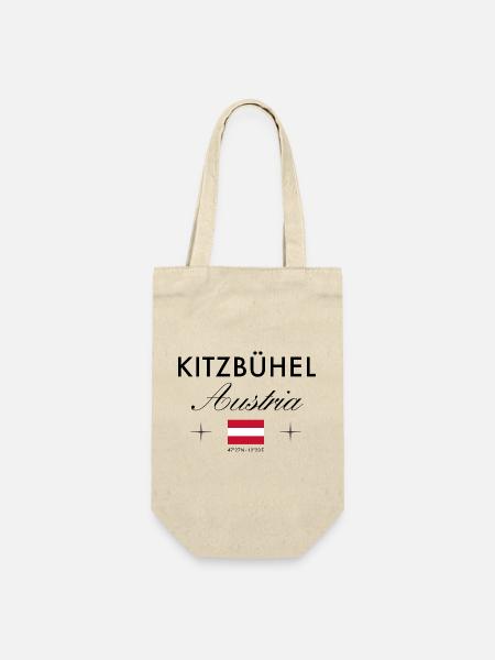 Kitzbühel Tirol Koordinaten Reise Souvenir - Geschenkbeutel für Flaschen - Natur